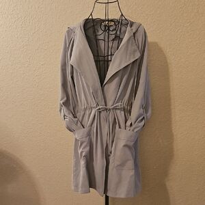 Women's Light Blue Hooded Jacket